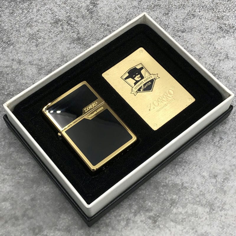 Bật lửa Zorro Ultimate Men Đen Viền Vàng - Z6007A - Hình ảnh 4