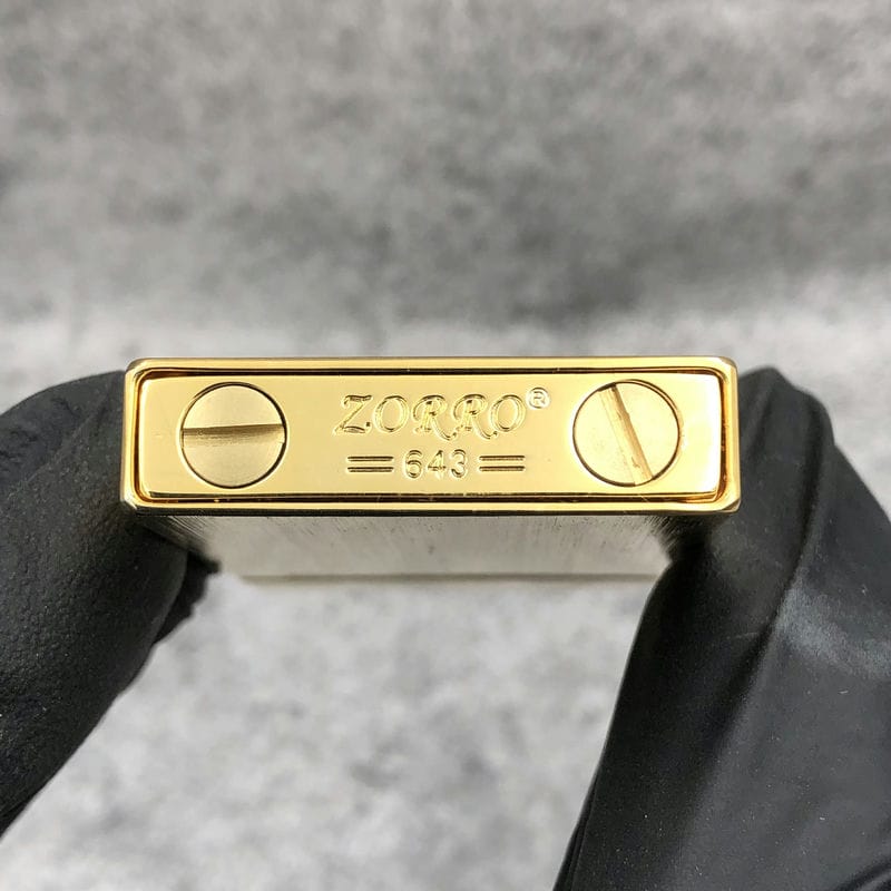 Bật lửa Zorro Vintage Kẻ Xước Vàng - Z643-001 - Hình ảnh 10