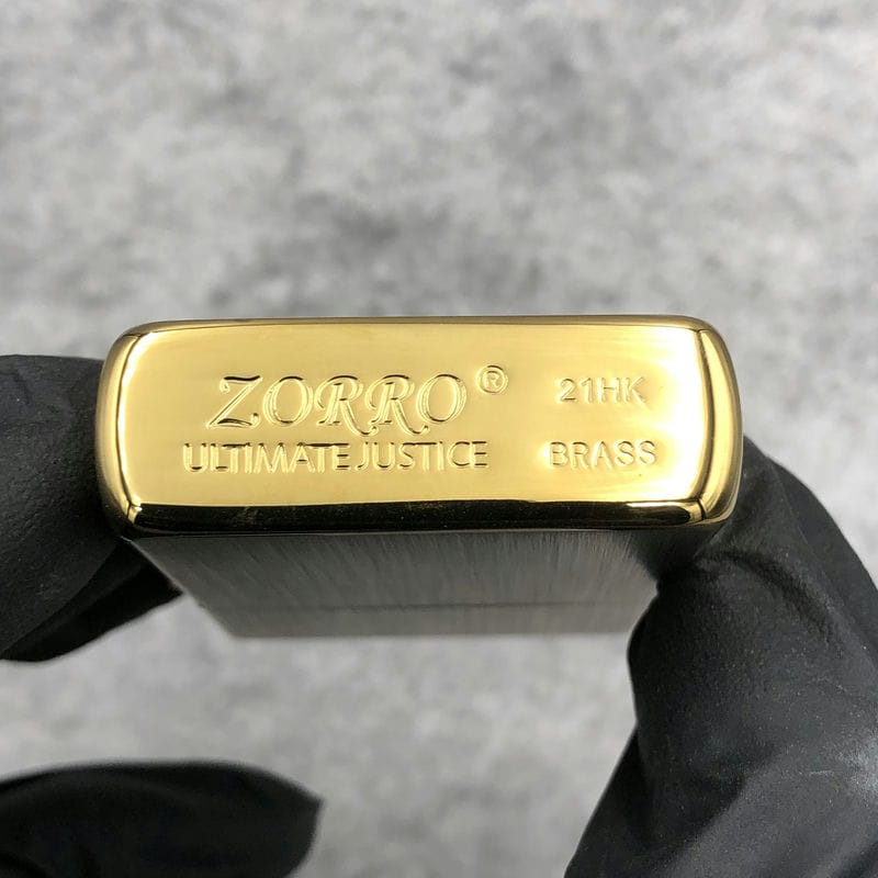 Bật lửa Zorro Ultimate Vân Dọc Viền Vàng - Z91328C - Hình ảnh 9