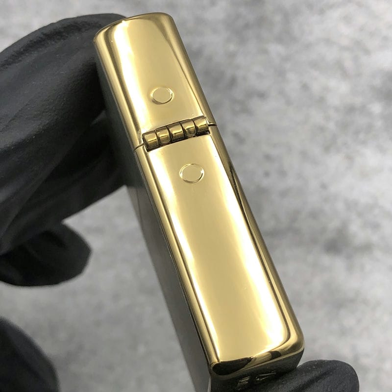 Bật lửa Zorro Ultimate Vân Dọc Viền Vàng - Z91328C - Hình ảnh 5
