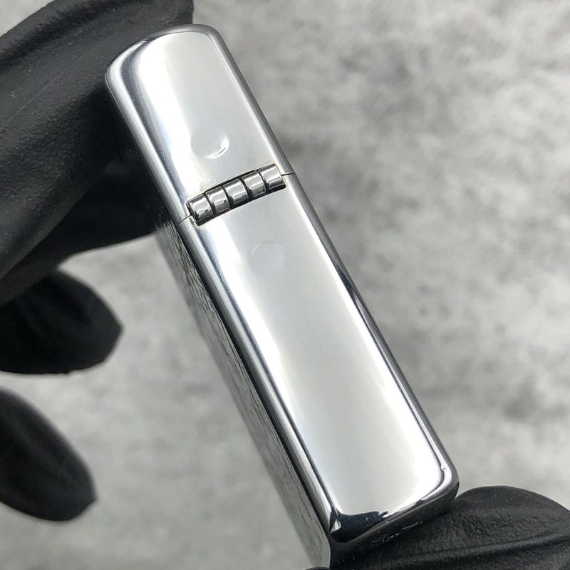 Bật lửa Zorro hoa văn Venetian bạc viền ngang mạ vàng - Z92067A - Hình ảnh 5