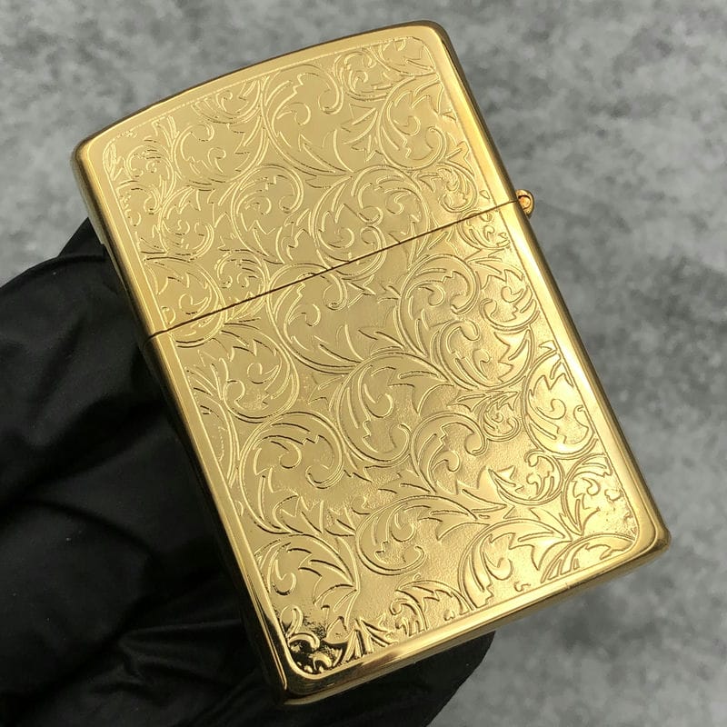 Bật lửa Zorro hoa văn Venetian viền ngang mạ vàng - Z92067C - Hình ảnh 3